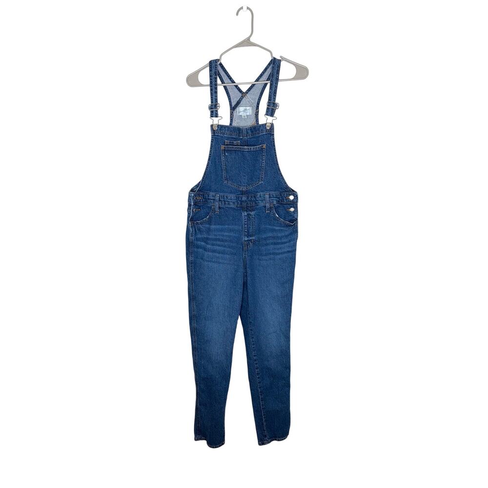 Universal Thread Bib Overalls Women's Sz 6 Med Wash Tapered Leg Cowgirl Western